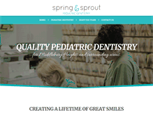 Tablet Screenshot of 1kidsdentist.com